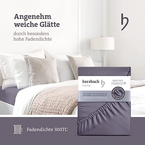 Spannbettlaken, anthrazit
