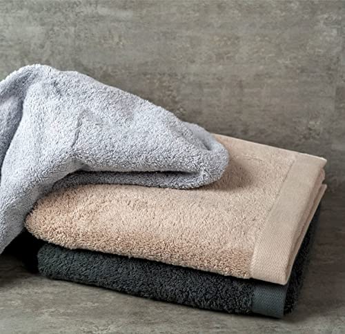 Handtuch, 50 x 100 cm, anthrazit | 2er Set