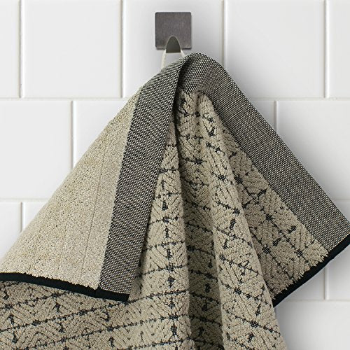 Handtuch EDEN Quadrat, 50 x 100 cm, nature-black