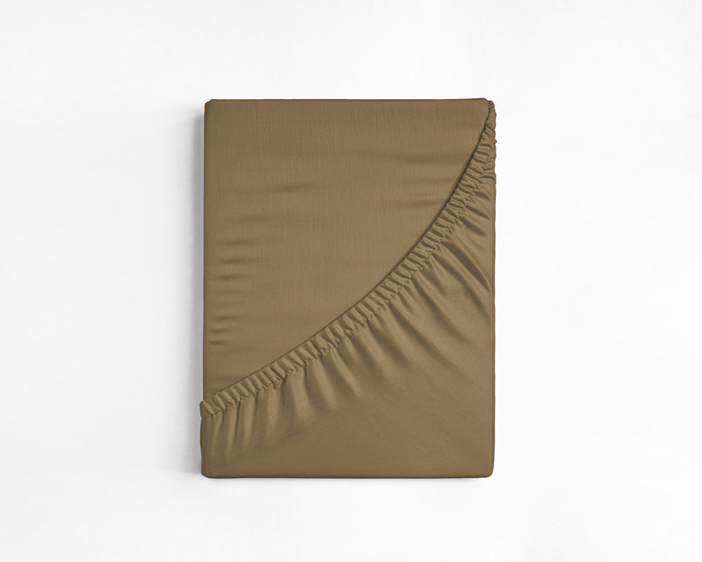 Spannbettlaken, taupe | 100% Baumwolle