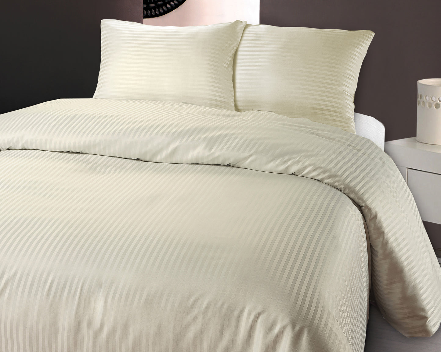 Bettwäsche DALLAS, Mikroperkal, creme