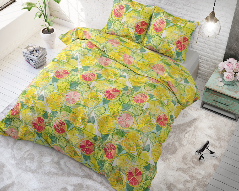 Bettwäsche FRESH FRUITS, Baumwoll-Polyester-Mischung