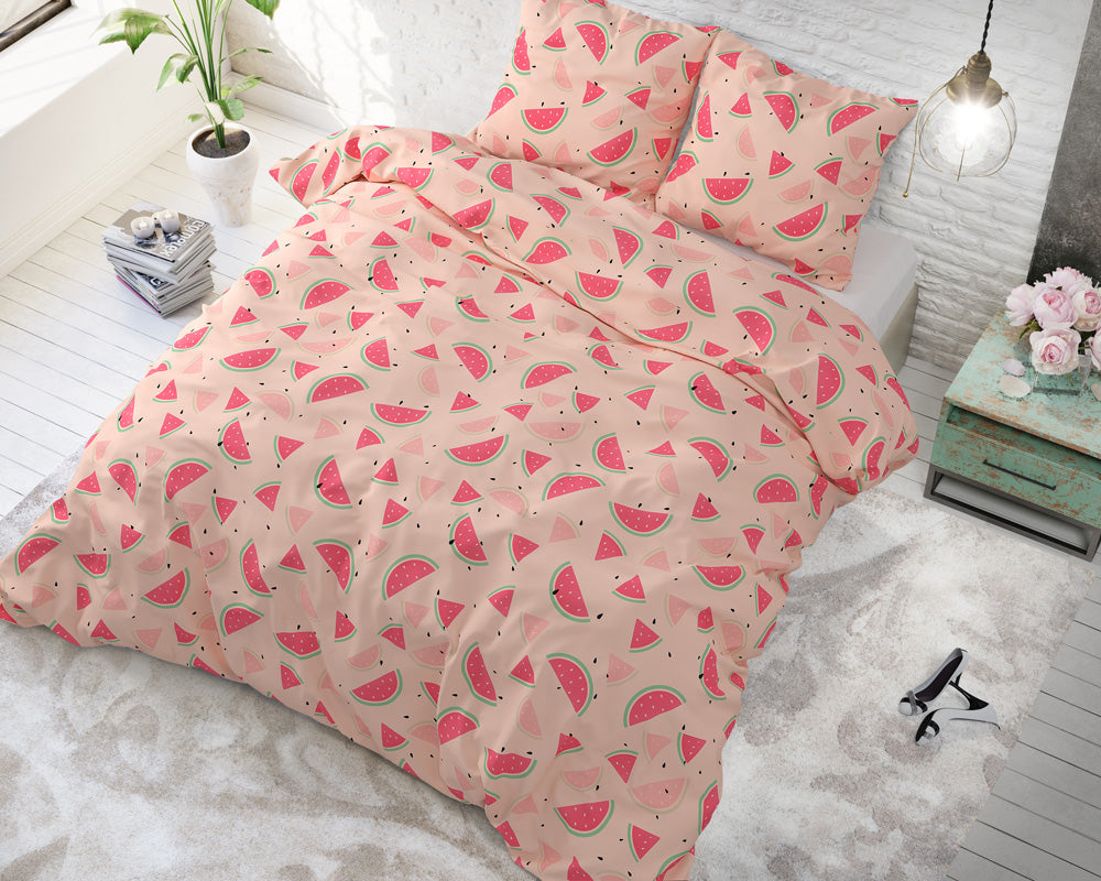 Bettwäsche SWEET WATERMELON, Baumwoll-Polyester-Mischung