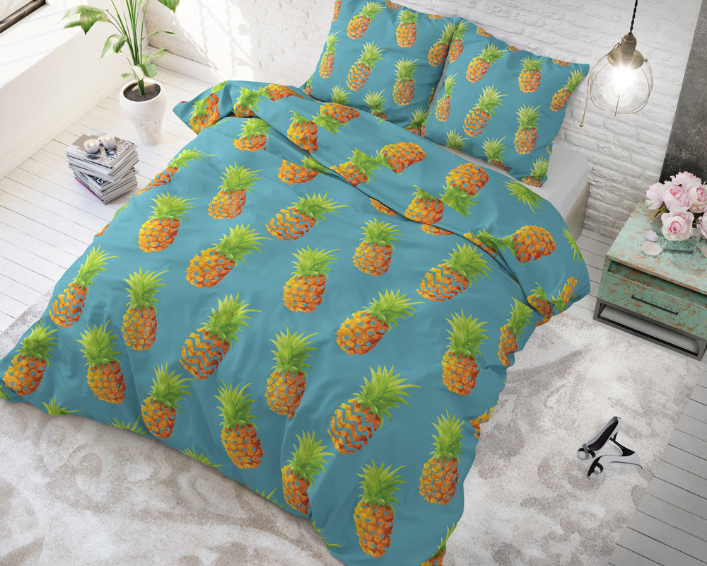 Bettwäsche PINEAPPLES, Baumwoll-Polyester-Mischung