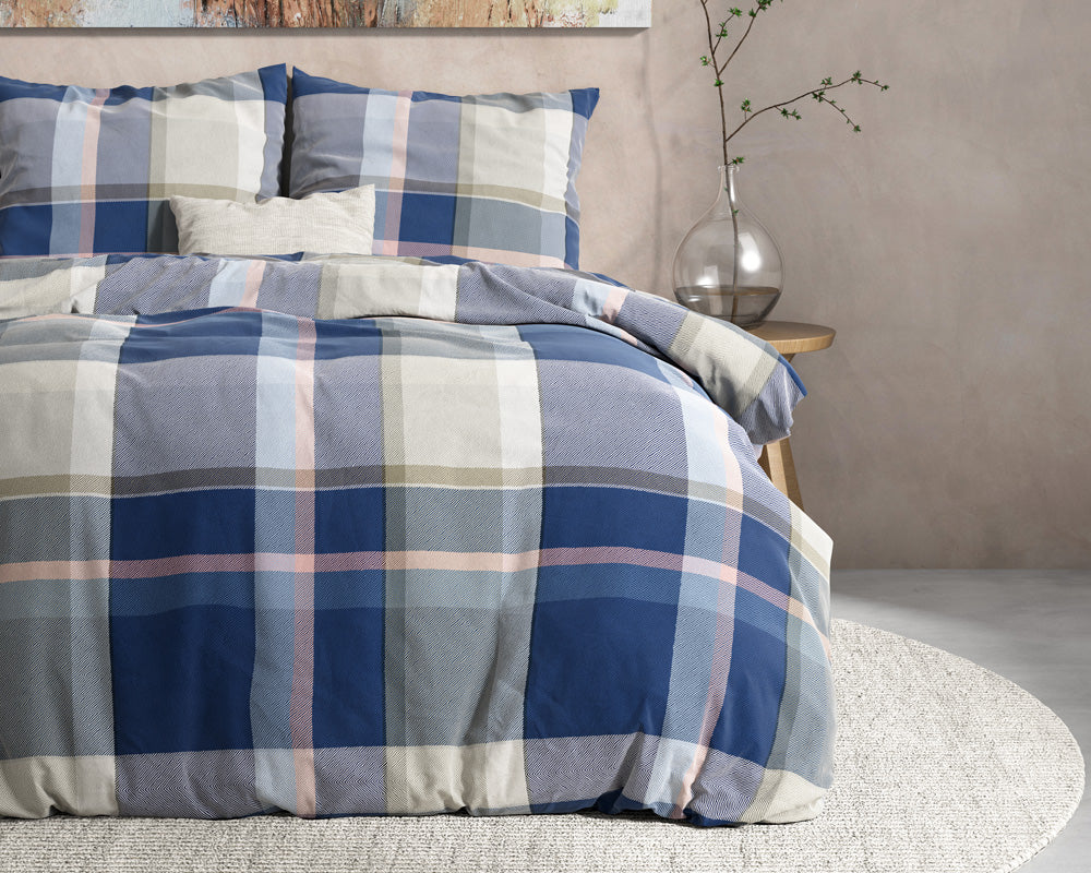 Flanell Bettwäsche TAMMY | indigo