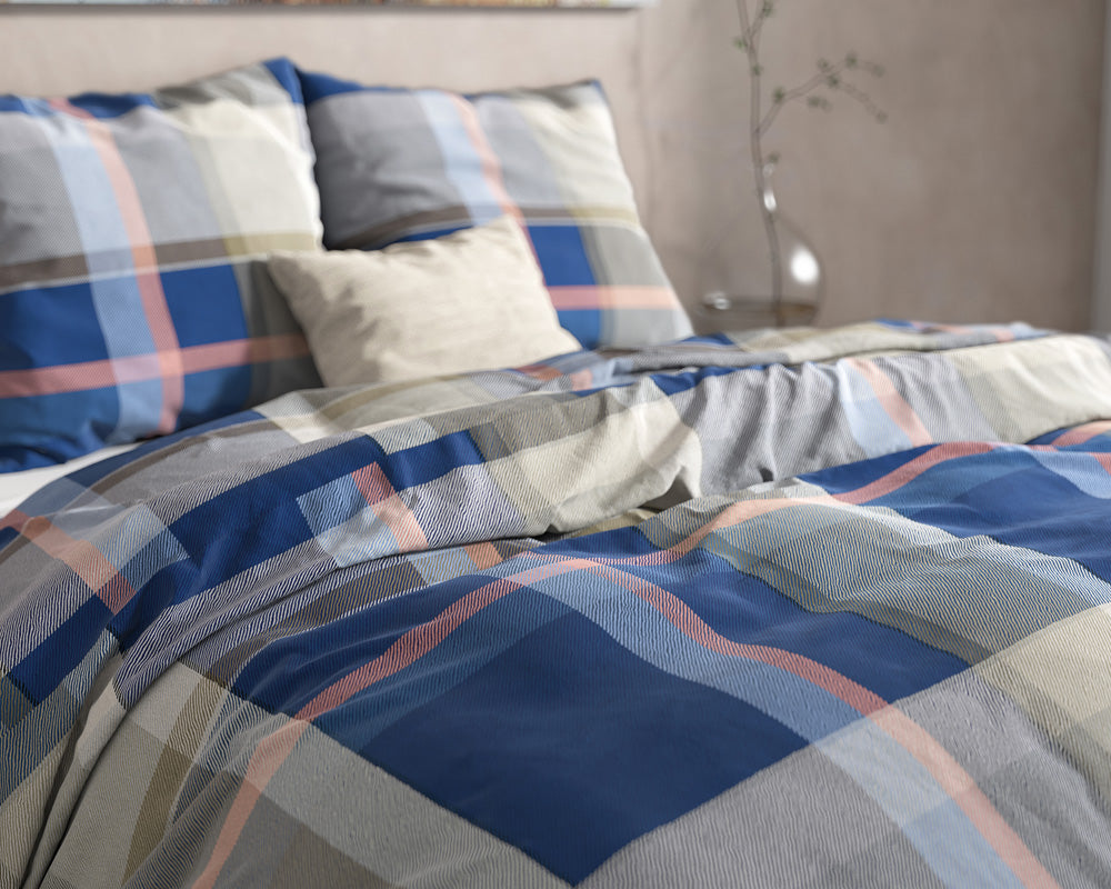 Flanell Bettwäsche TAMMY | indigo