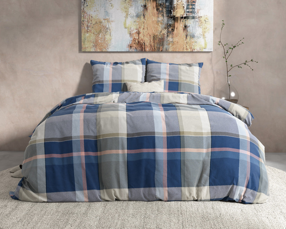 Flanell Bettwäsche TAMMY | indigo