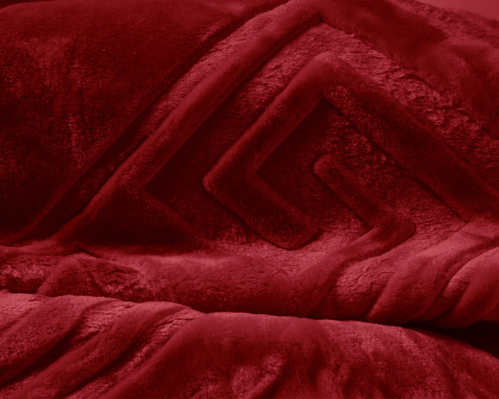 Kuschel-& Tagesdecke, 200 x 240 cm | rot
