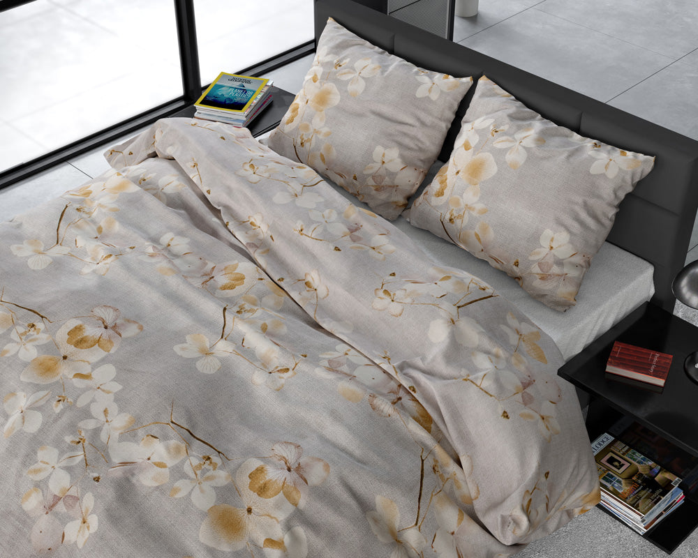 Bettwäsche LOUIS , Baumwollsatin | cream
