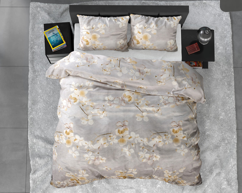 Bettwäsche LOUIS , Baumwollsatin | cream