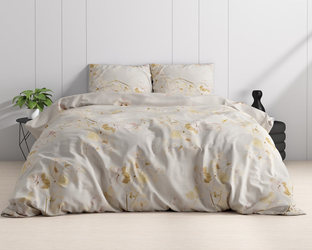 Bettwäsche LOUIS , Baumwollsatin | cream