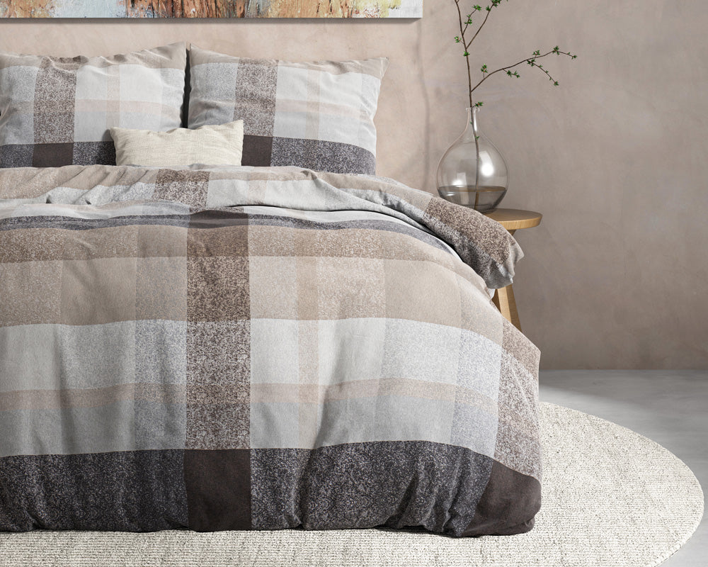 Flanell Bettwäsche THOR | taupe