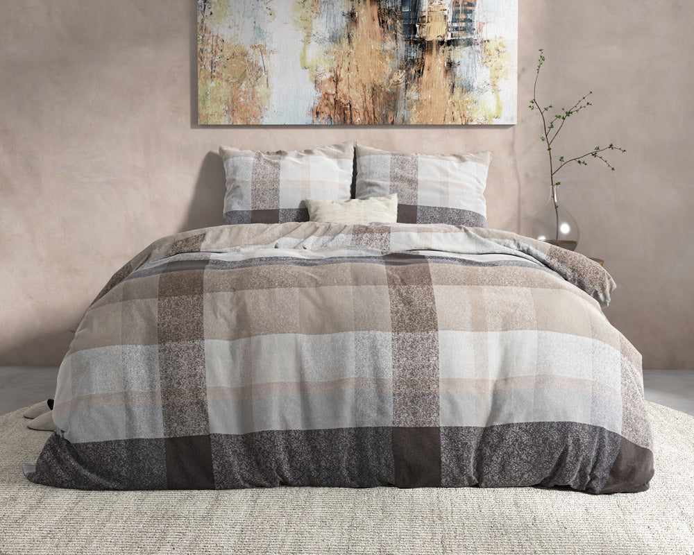 Flanell Bettwäsche THOR | taupe