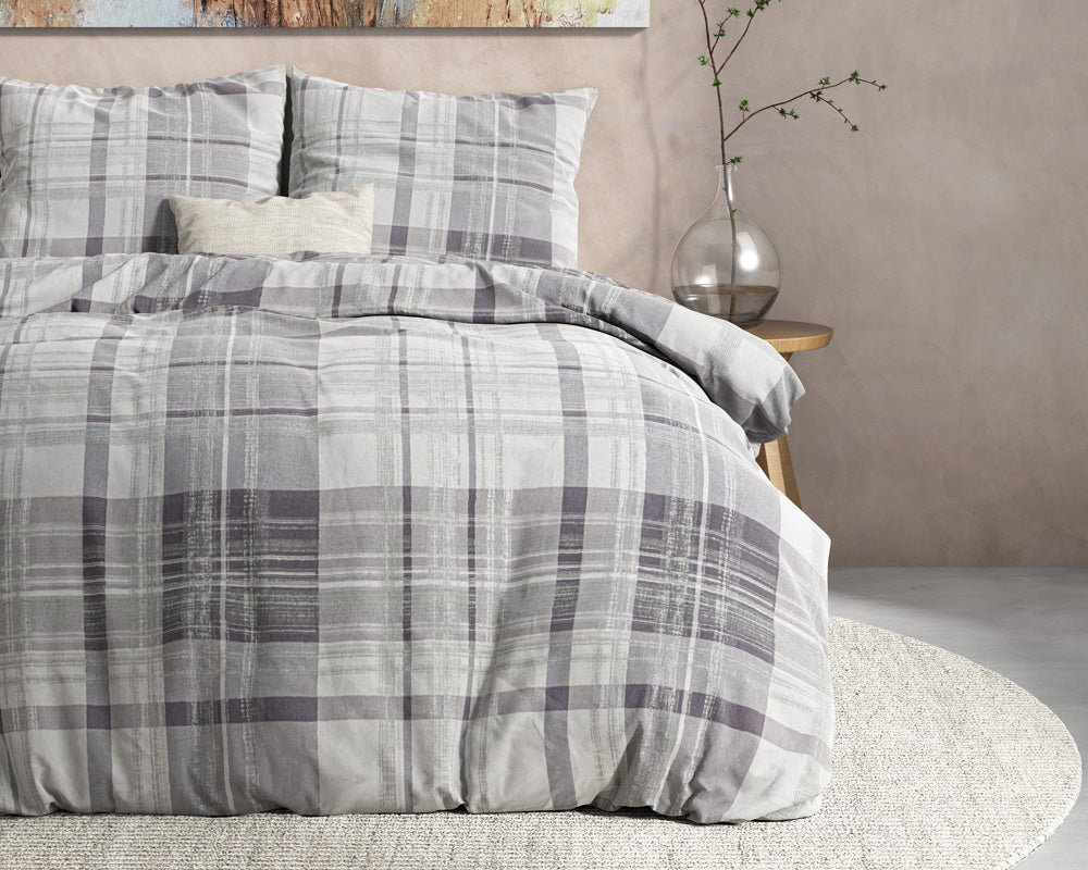 Flanell Bettwäsche THEOTIS | grau
