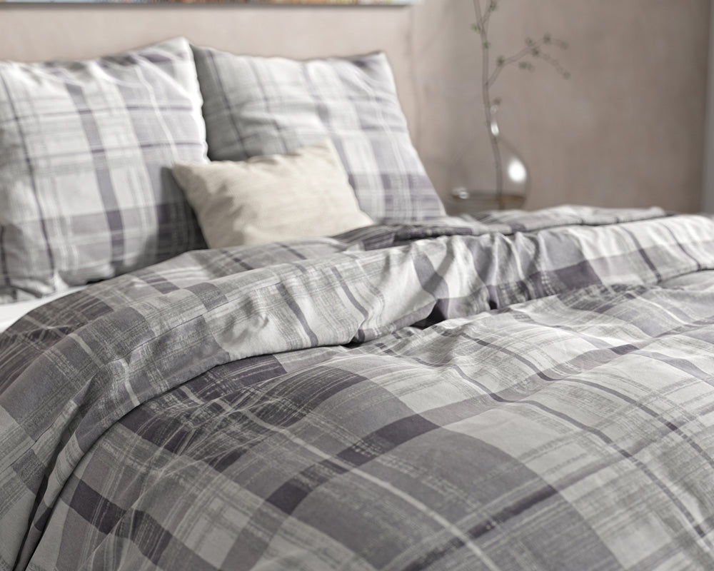 Flanell Bettwäsche THEOTIS | grau