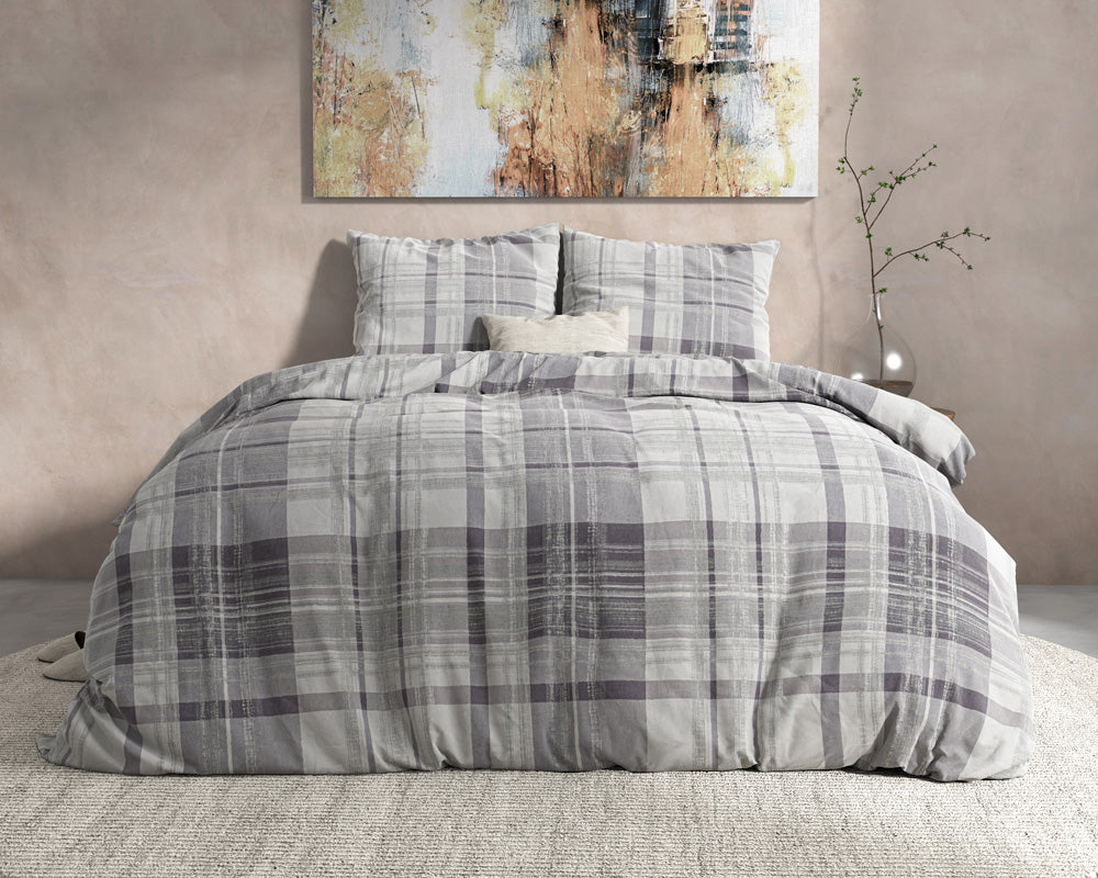 Flanell Bettwäsche THEOTIS | grau