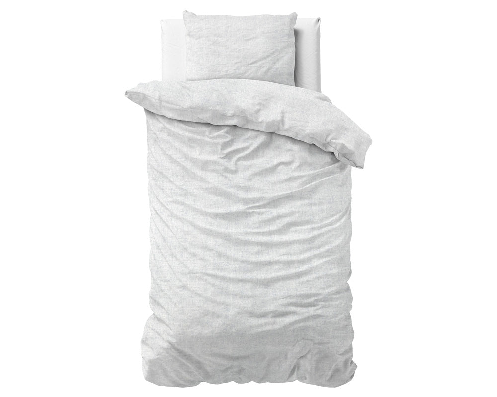 Flanell Bettwäsche LEO | weiß