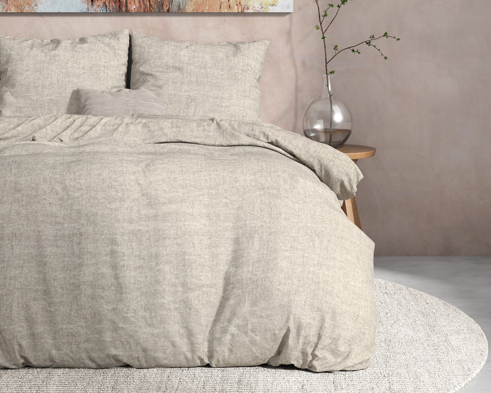 Flanell Bettwäsche LEO | grau