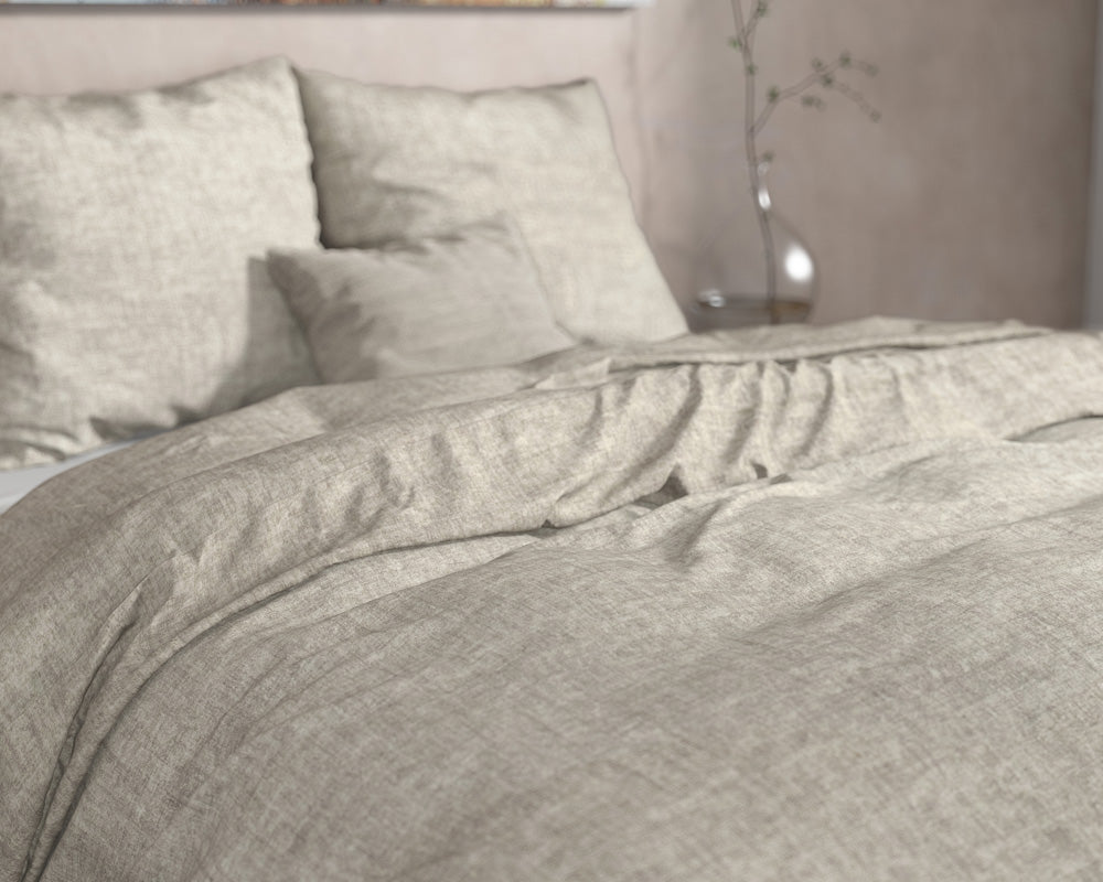 Flanell Bettwäsche LEO | grau