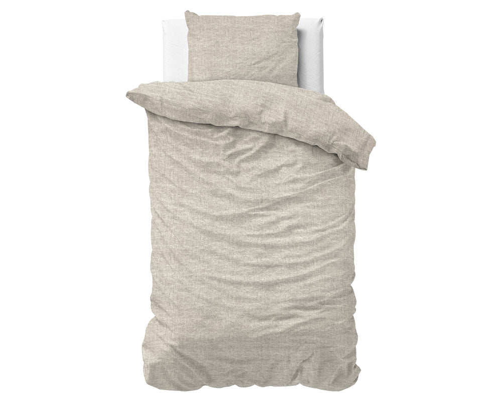 Flanell Bettwäsche LEO | grau