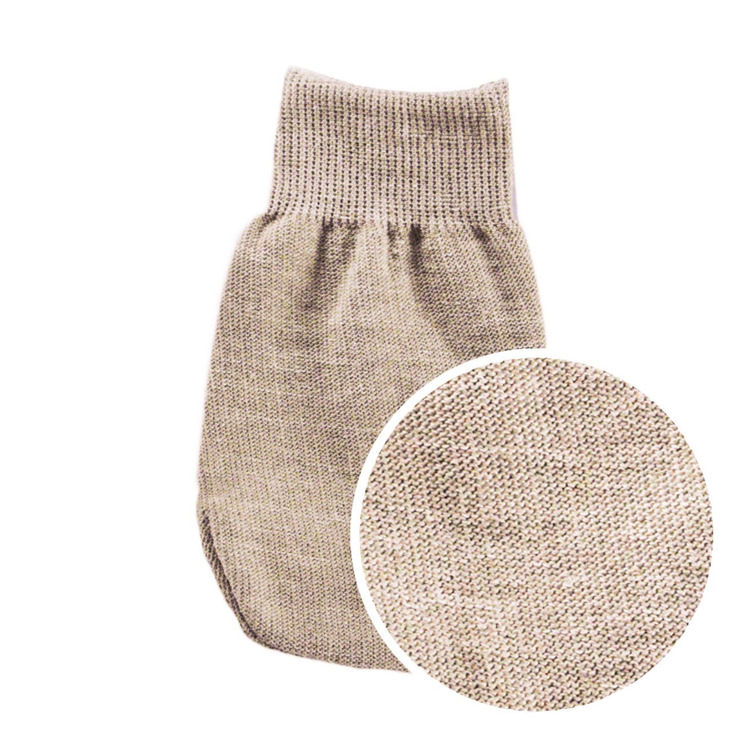 Peelinghandschuh aus Leinen