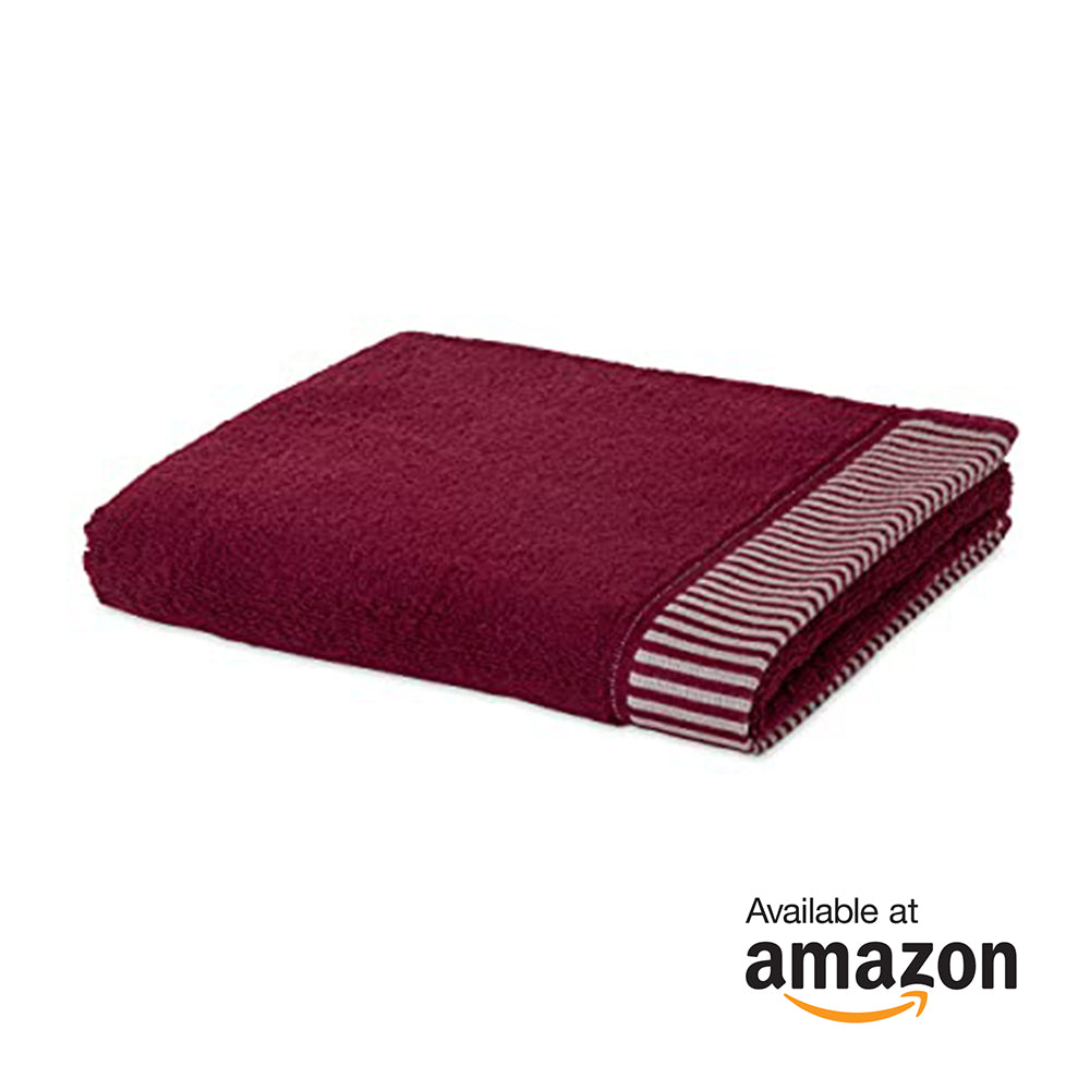 Paisley Badetuch, 80 x 150 cm, burgundy