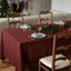 Tischdecke aus Leinen | terracotta