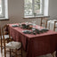 Tischdecke aus Leinen | terracotta