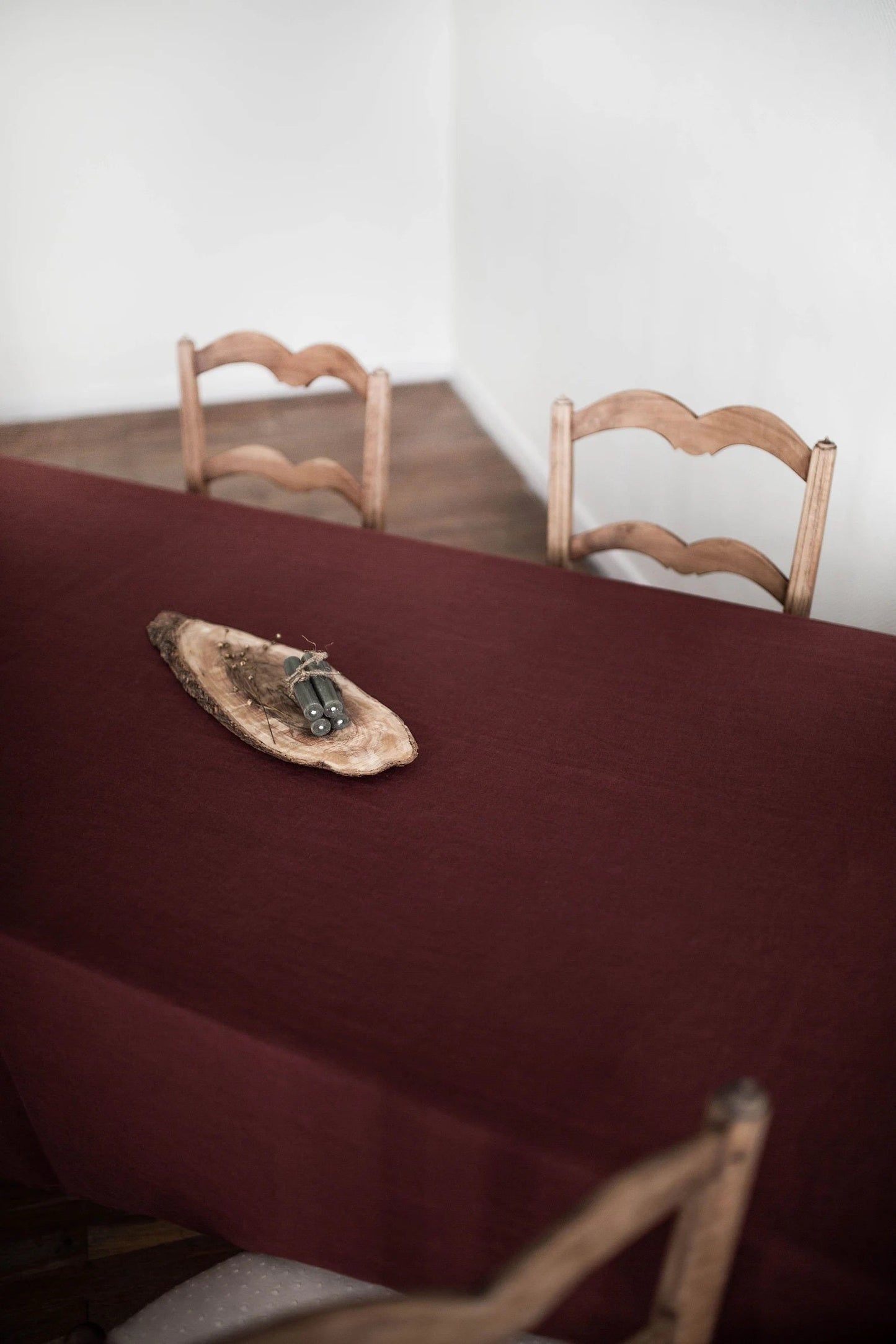 Tischdecke aus Leinen | terracotta