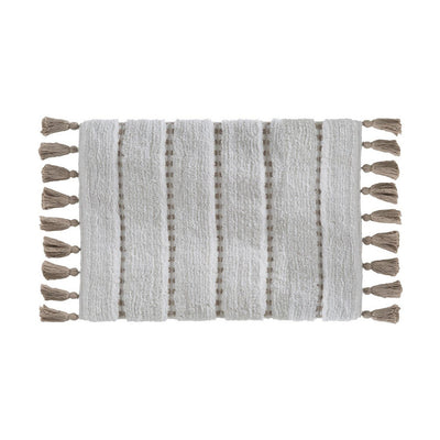 Badematte aus Baumwolle, braun | 50x75 cm