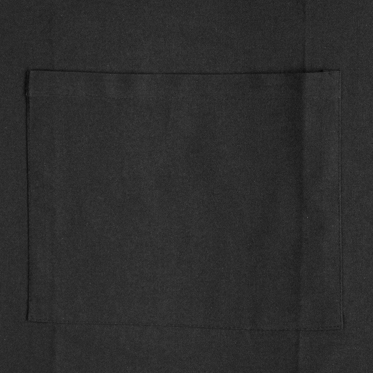 Küchenschürze aus Baumwolle, schwarz | 60 x 80 cm