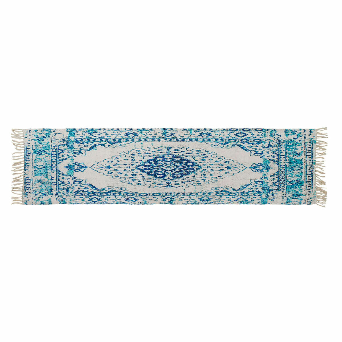 Teppich aus Baumwolle, blau | 60 x 240 cm