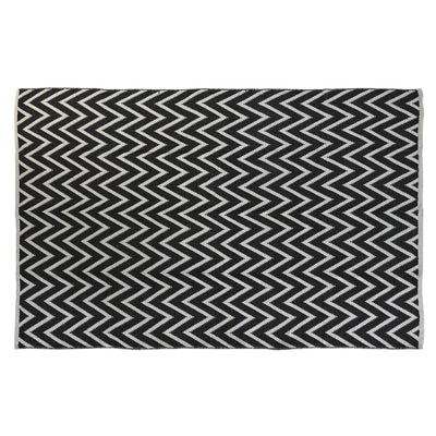 Teppich, schwarz-weiß | 120 x 180 cm