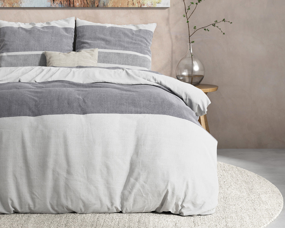 Flanell Bettwäsche SKYLAR | anthrazit