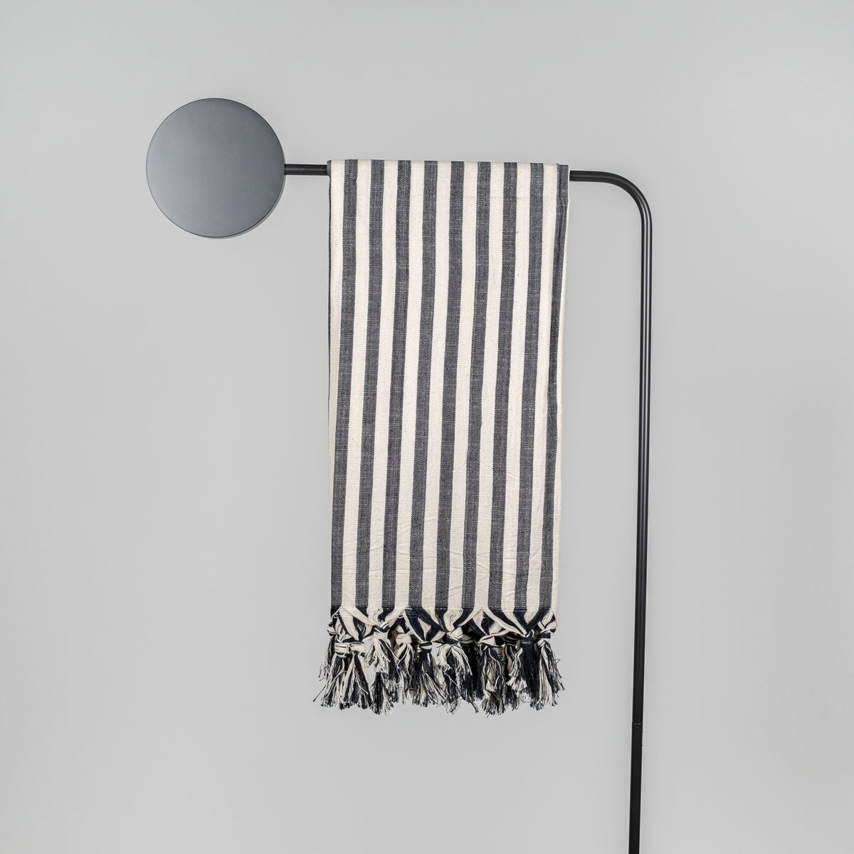 Handtuch OLE, 180 x 100 cm | schwarz-weiß