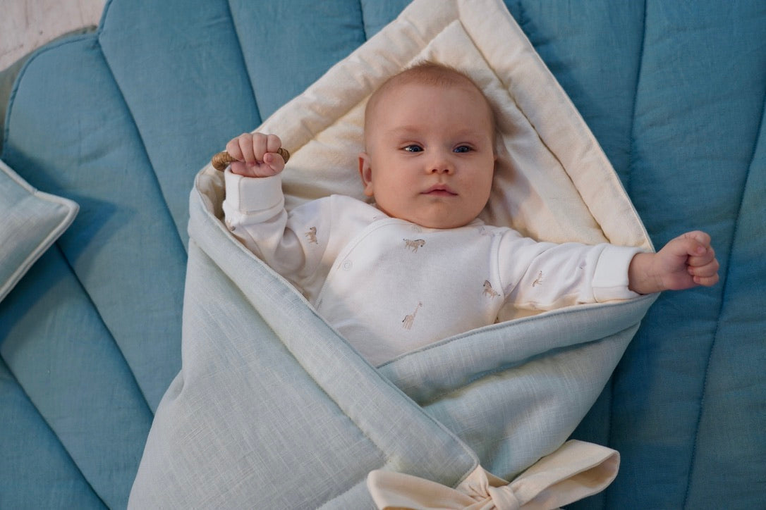 Babydecke, powder pink | 75 x 75 cm