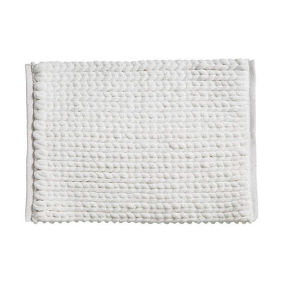 Badematte aus Polyester, weiß | 50x75 cm