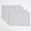 Tischset aus Baumwolle, white diamond | 4er-Set