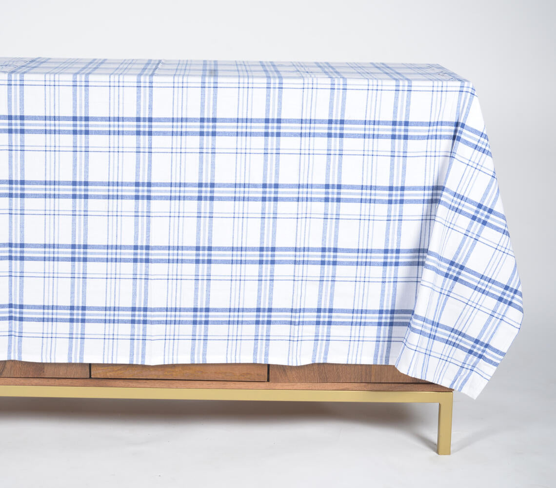 Tischdecke aus Baumwolle, blau | 180 x 150 cm
