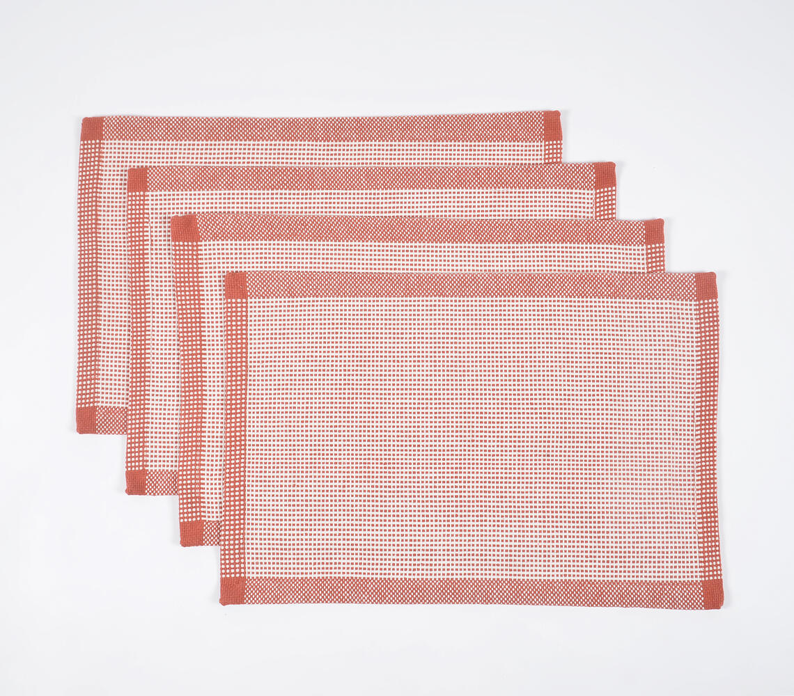 Tischset aus Baumwolle, pink | 4er-Set