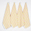 Geschirrtücher aus Baumwolle, citrus striped | 4er-Set