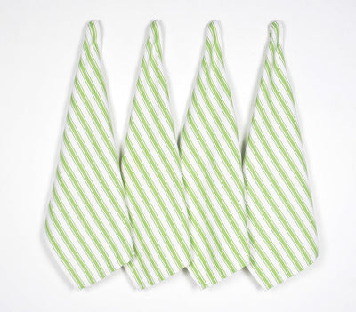 Geschirrtücher aus Baumwolle, Lime Striped | 4er-Set