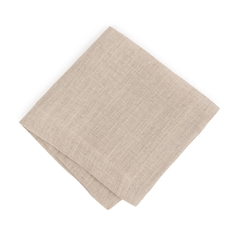 Tischset aus Hanf, beige , 40 x 40 cm